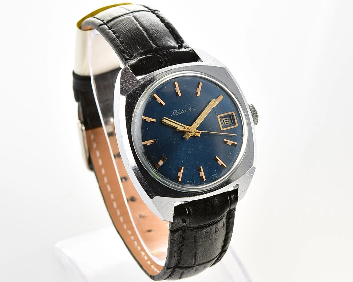 Soviet Raketa vintage mechanical watch