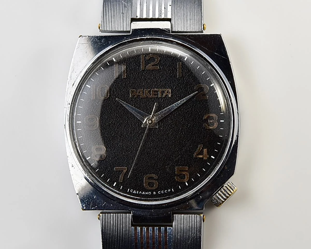 Uncommon Soviet Raketa mechanical wristwatch
