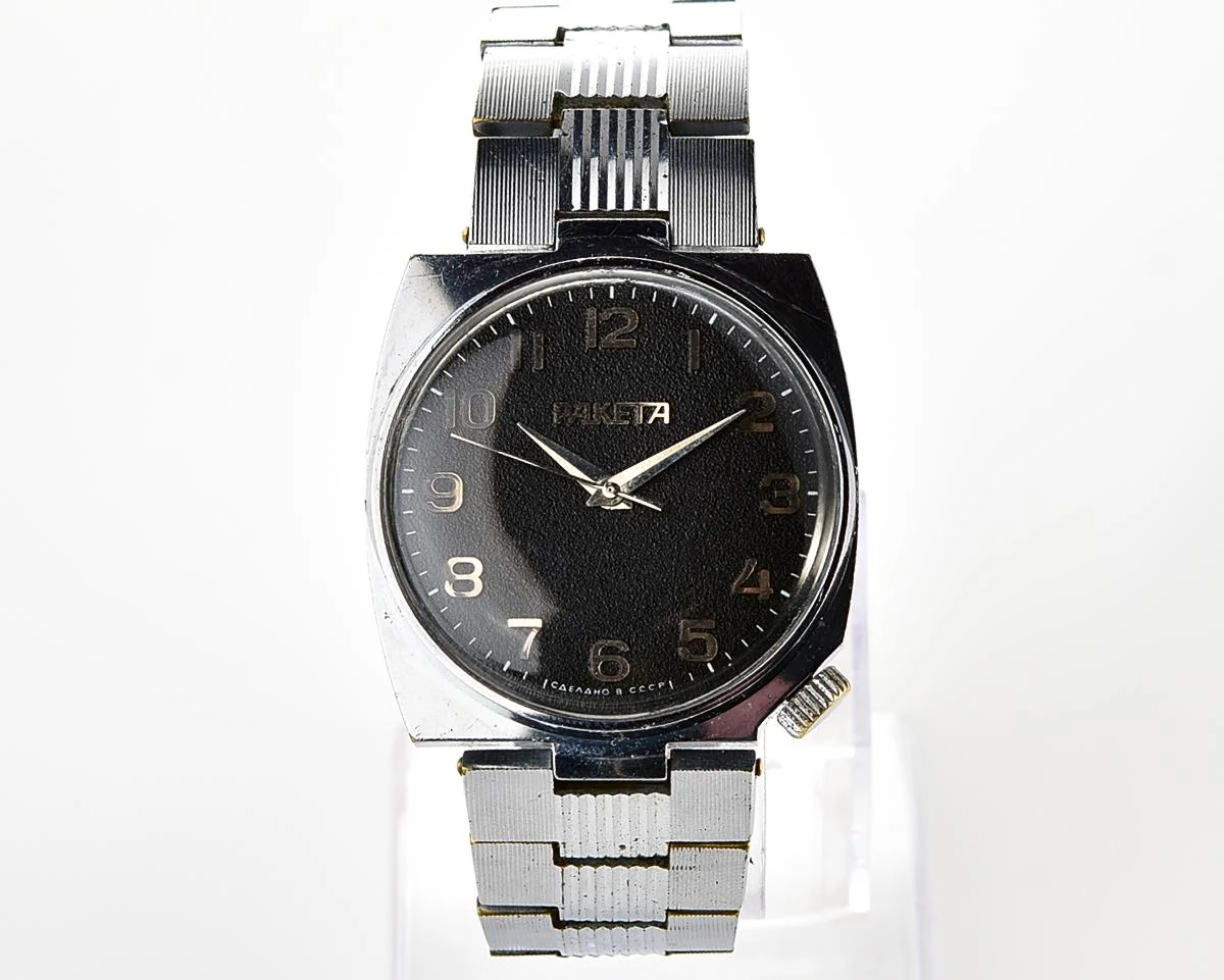 Uncommon Soviet Raketa mechanical wristwatch