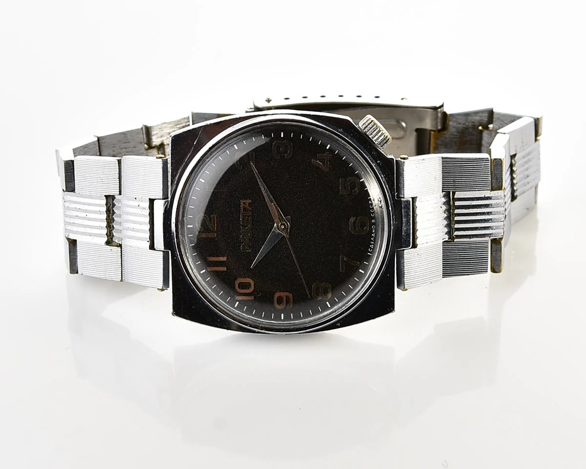 Uncommon Soviet Raketa mechanical wristwatch