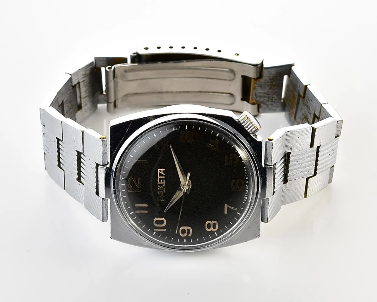 Uncommon Soviet Raketa mechanical wristwatch
