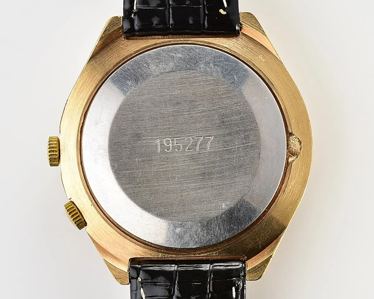 Vintage mechanical gold-plated Raketa watch with 24 hours dial