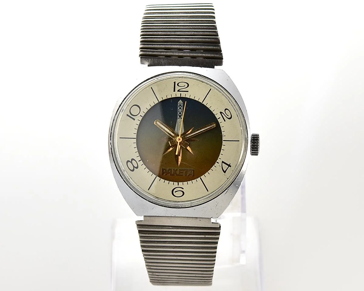 Raketa-Soyuz Soviet mechanical watch - relic of Soviet space exploration era!