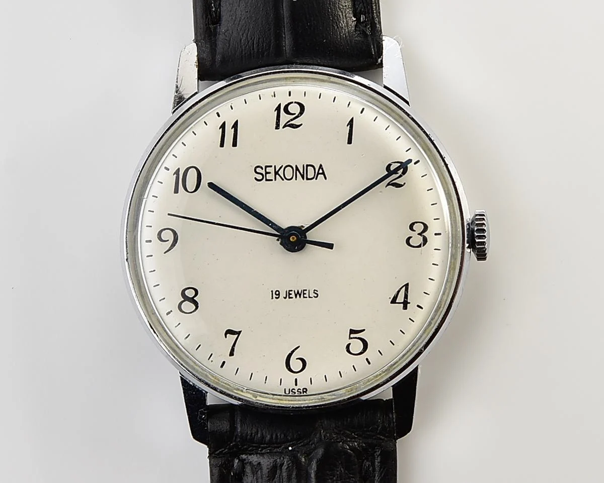 Soviet Sekonda vintage mechanical wristwatch