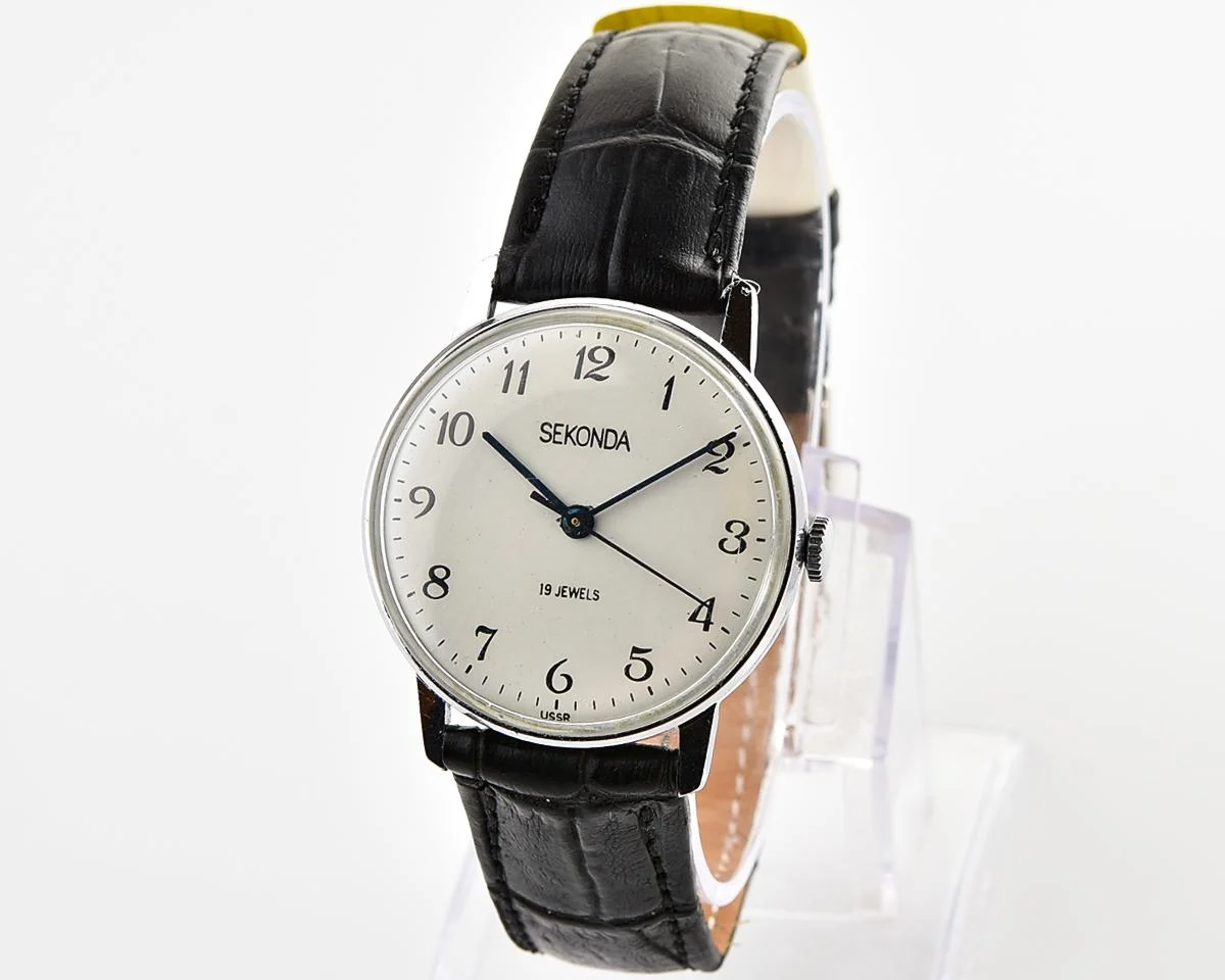 Soviet Sekonda vintage mechanical wristwatch