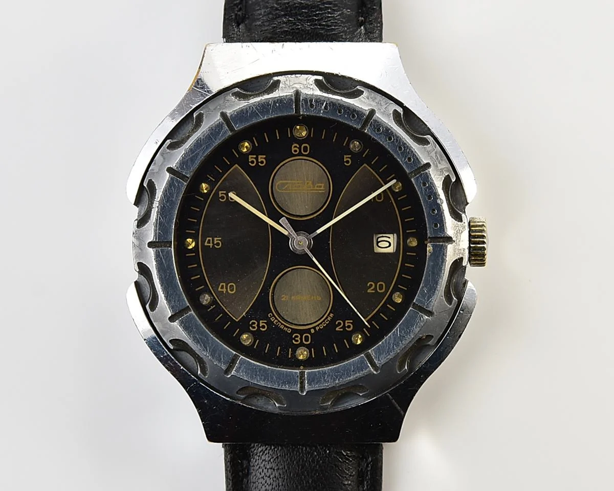 Slava "Chronograph" mechanical wrist watch