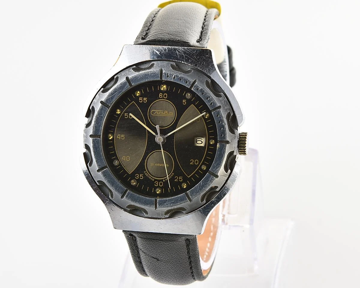 Slava "Chronograph" mechanical wrist watch