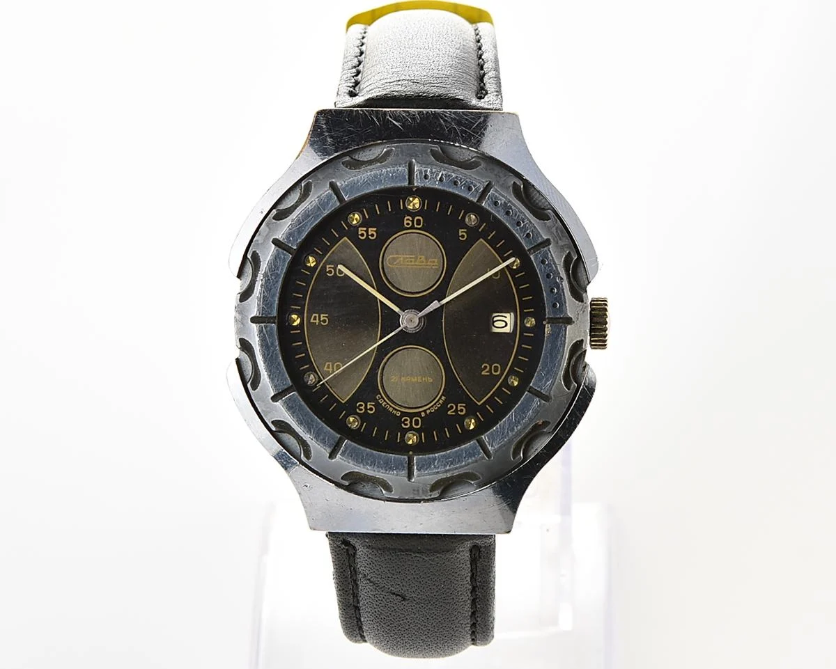 Slava "Chronograph" mechanical wrist watch