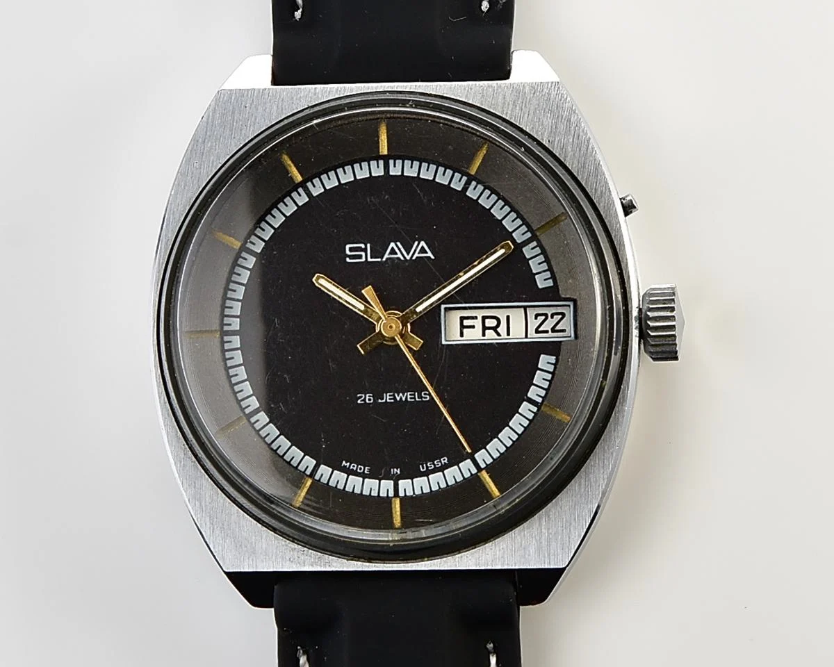 Slava Soviet mechanical vintage watch