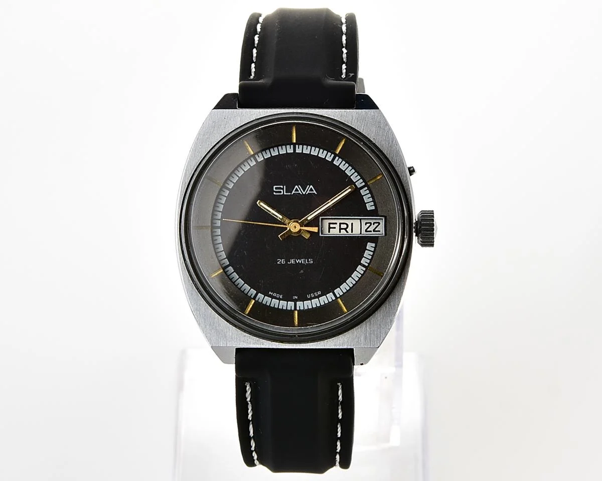 Slava Soviet mechanical vintage watch