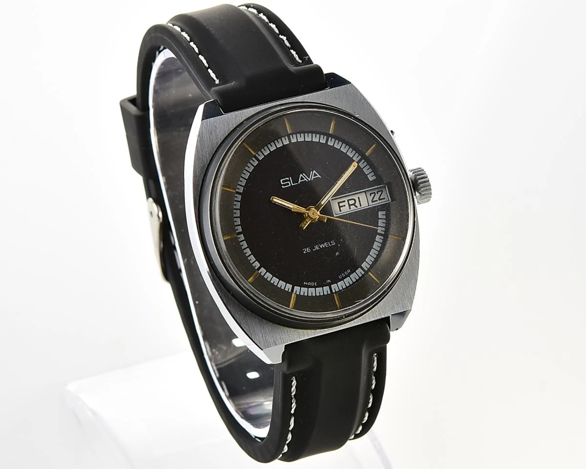 Slava Soviet mechanical vintage watch