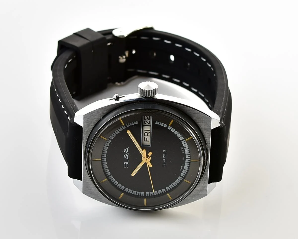 Slava Soviet mechanical vintage watch