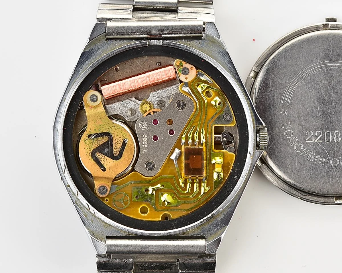 Soviet Slava watch with quartz movement