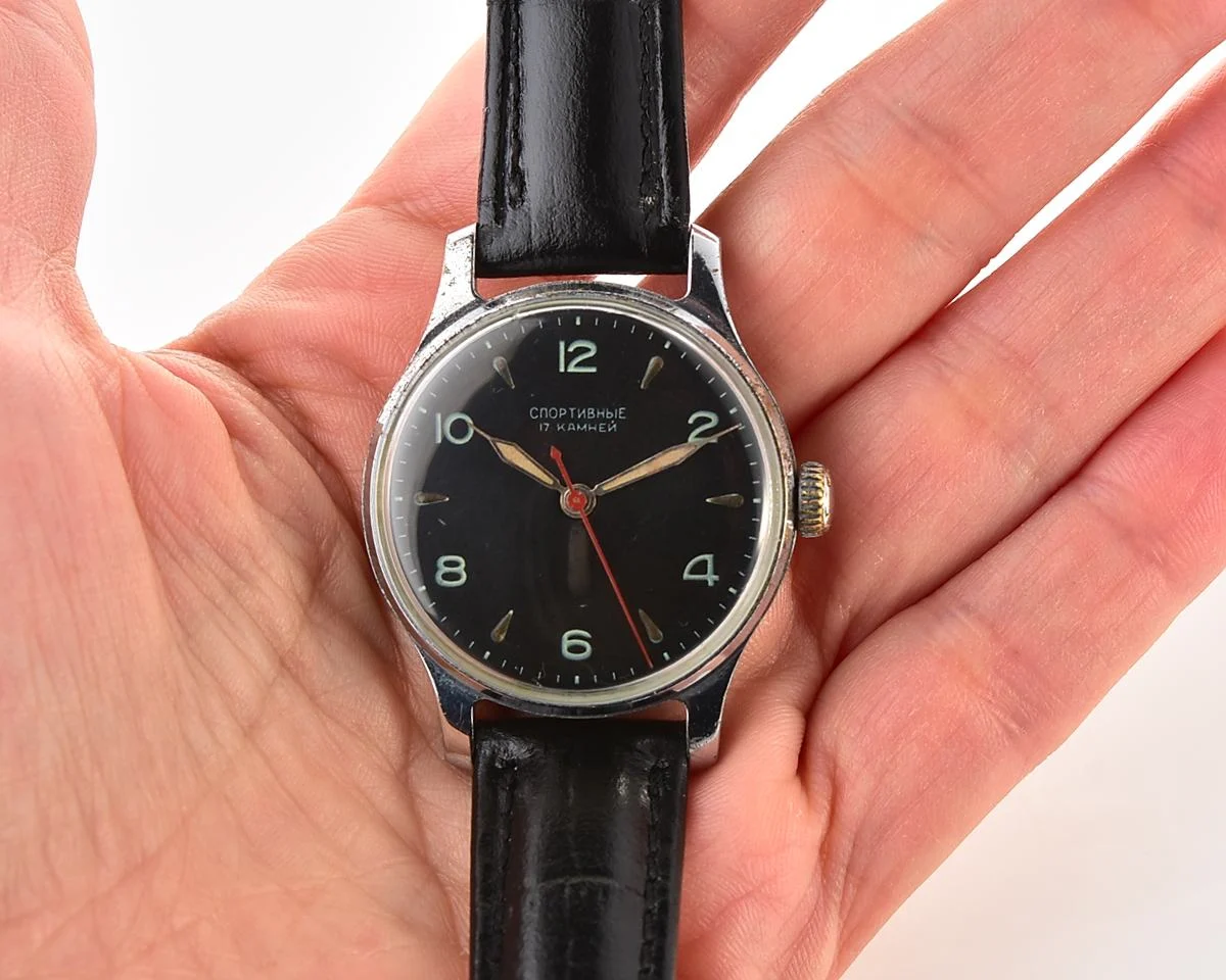 Vintage Soviet Sportivnie mechanical watch, 4th quarter of 1956!