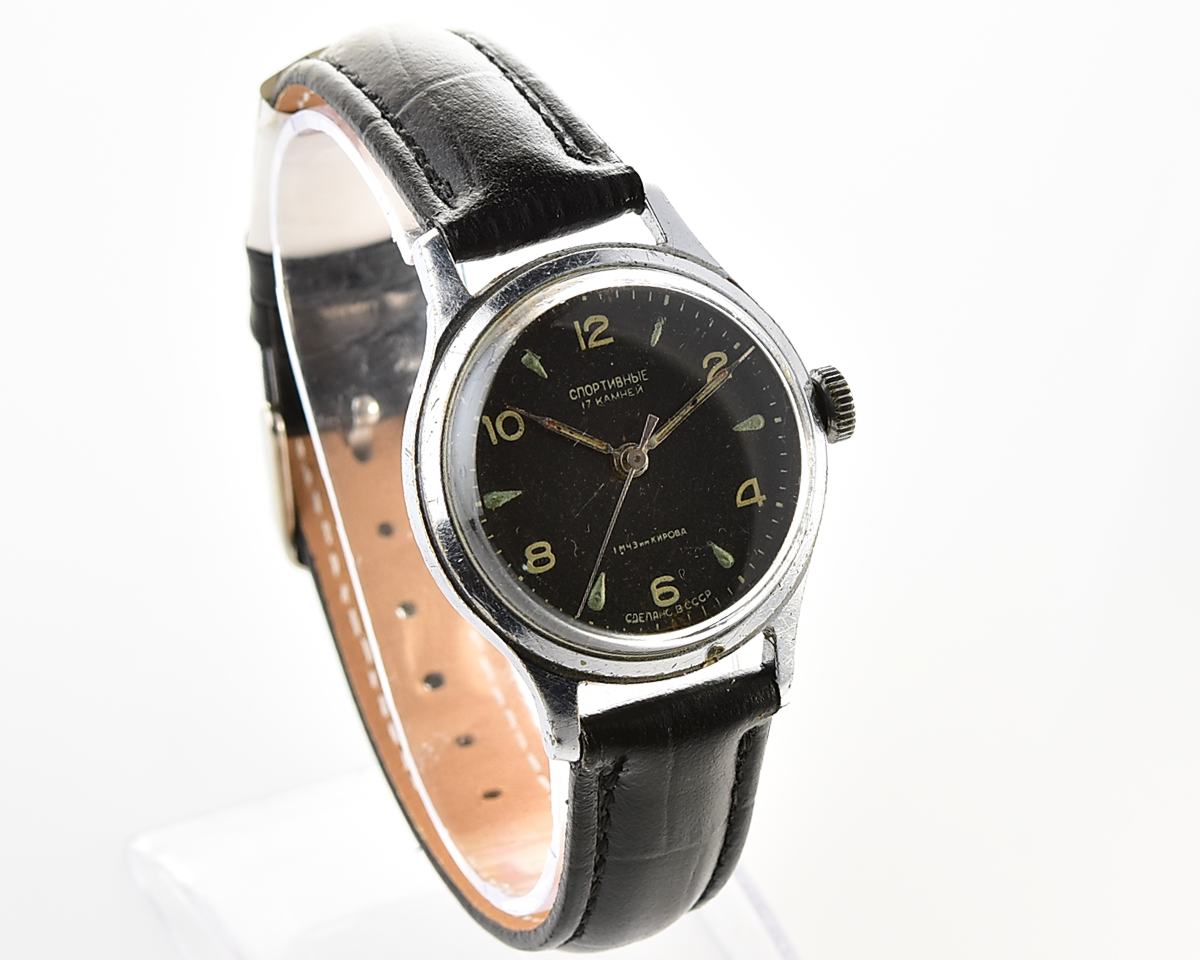 Vintage soviet SPORTIVNIE mechanical watch, 1st quarter of 1957!