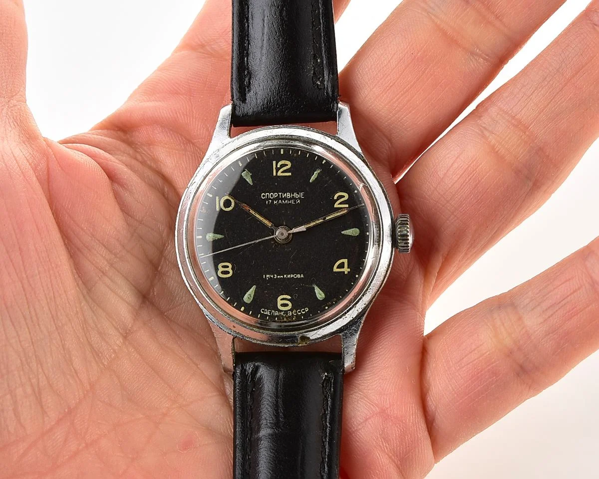 Vintage Soviet Sportivnie mechanical watch, 1st quarter of 1957!