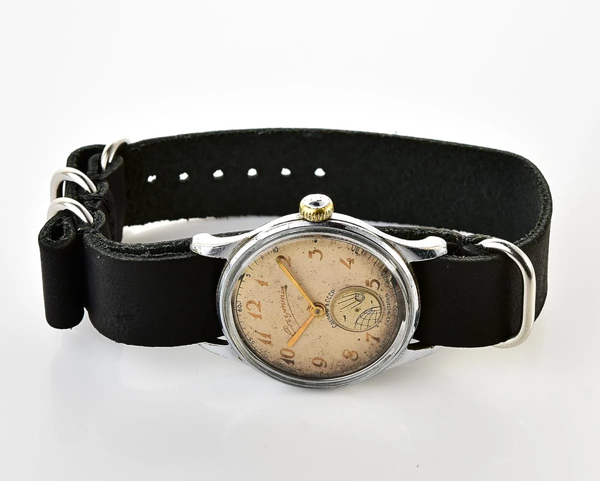 Rare! Sputnik vintage Soviet mechanical watch, from the 1st quarter of 1959!