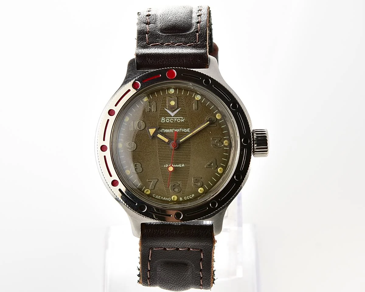 Soviet Vostok Amphibia mechanical wristwatch