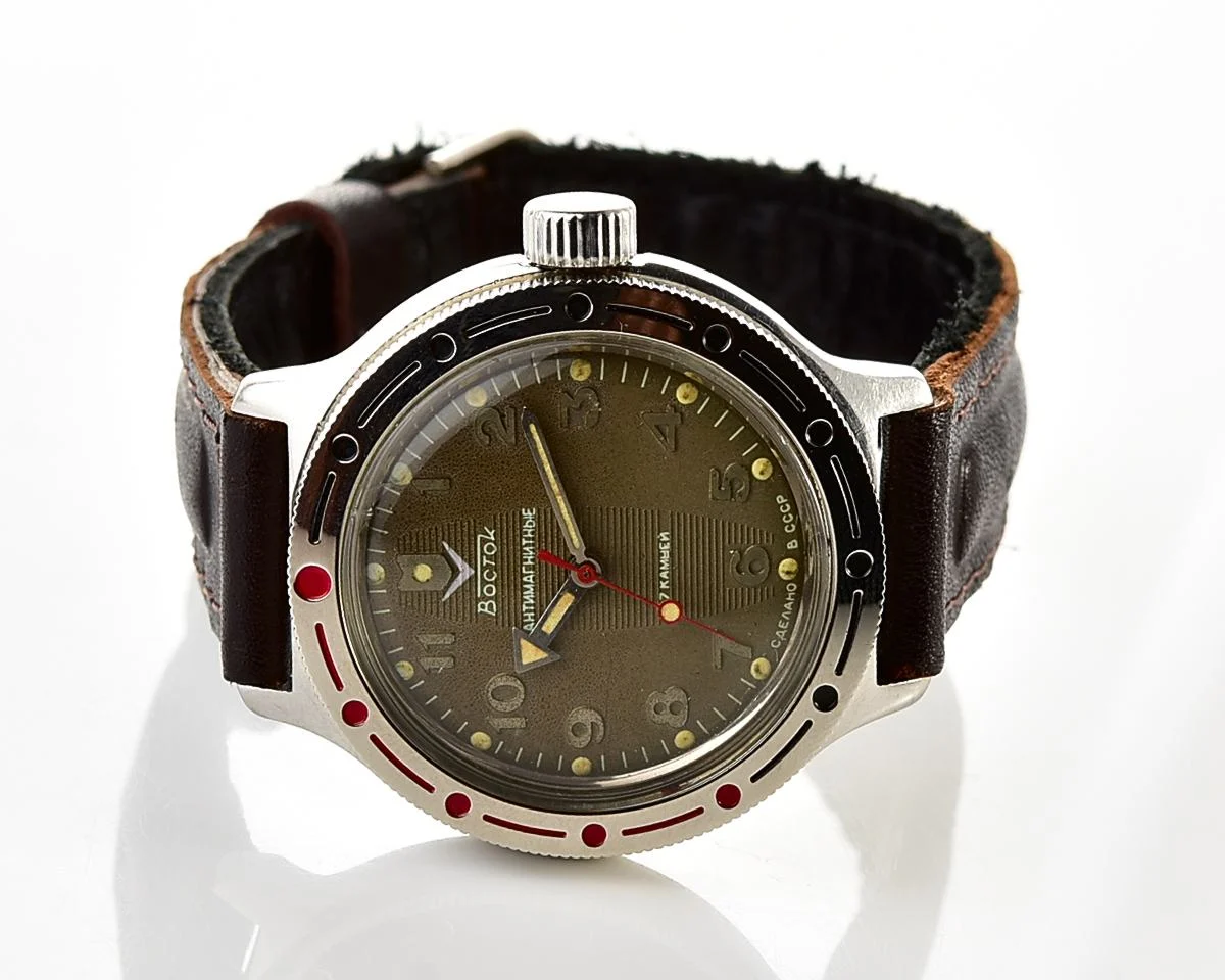 Soviet Vostok Amphibia mechanical wristwatch