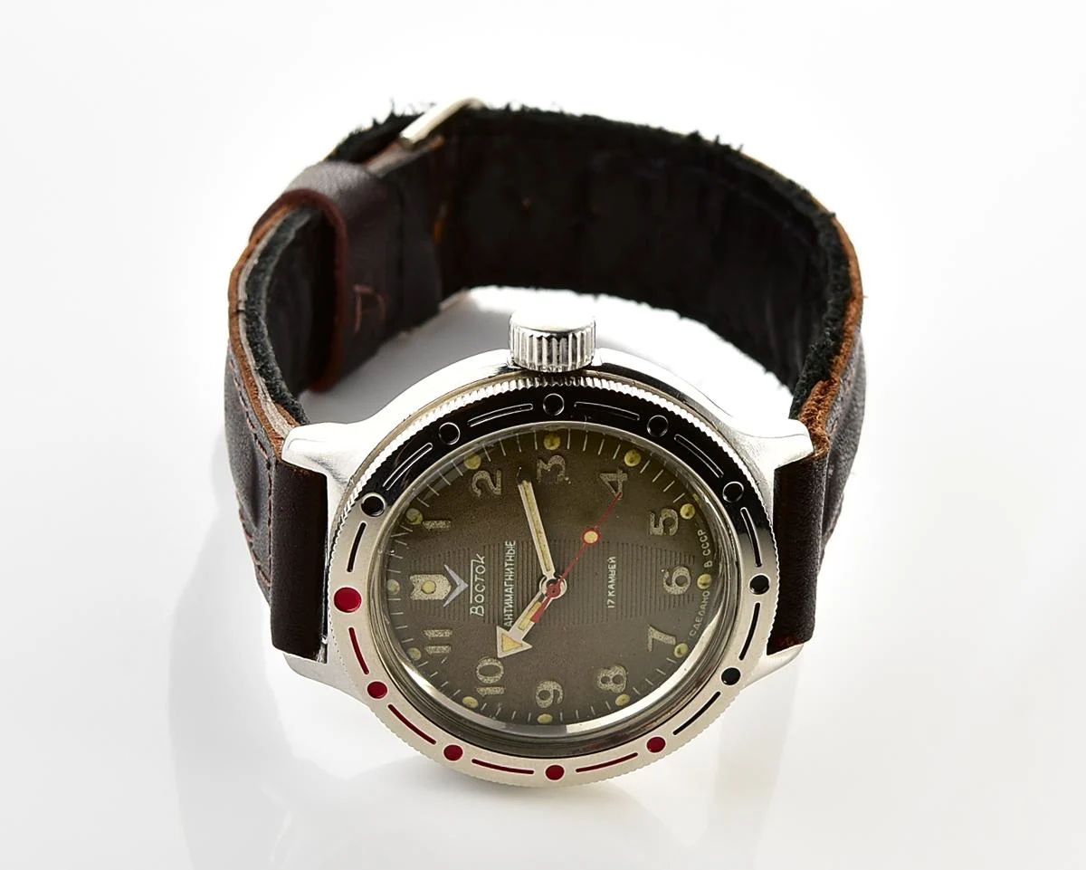 Soviet Vostok Amphibia mechanical wristwatch