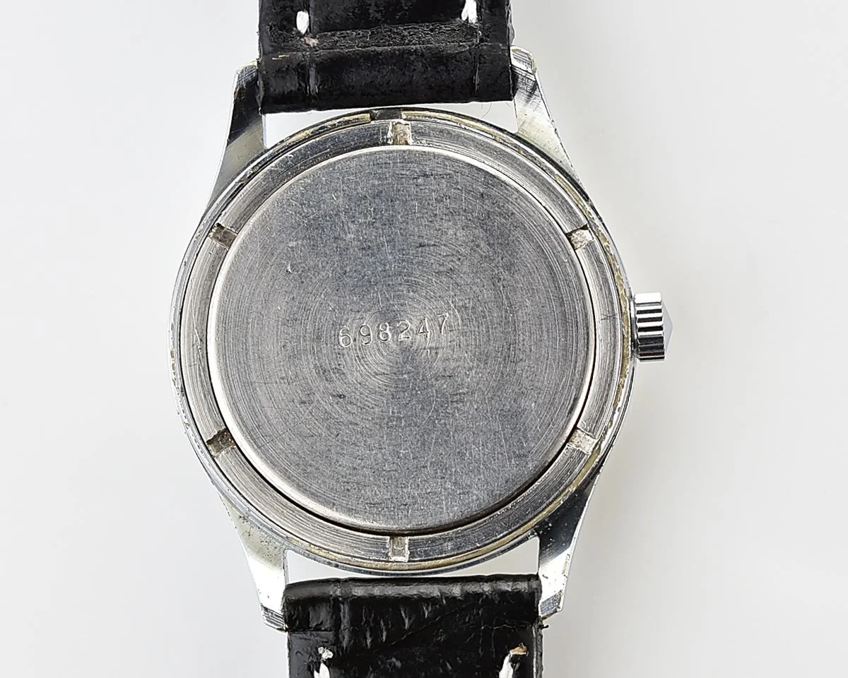 Excellent vintage mechanical Vostok with beige relief dial