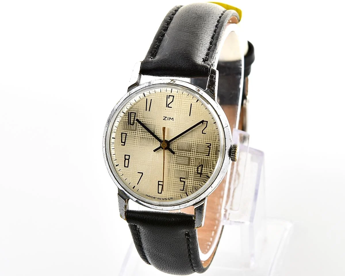ZiM Soviet mechanical watch with unusual dial