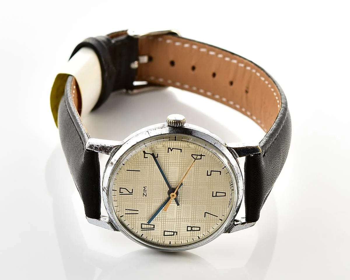 ZiM Soviet mechanical watch with unusual dial