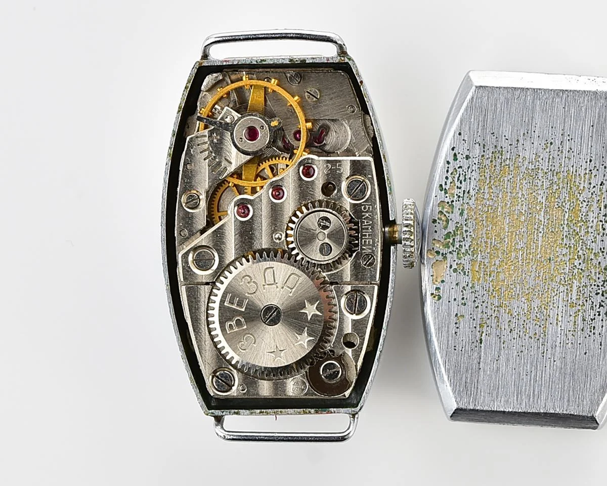 Vintage Soviet Zvezda wrist watch, from 2nd quarter of 1955