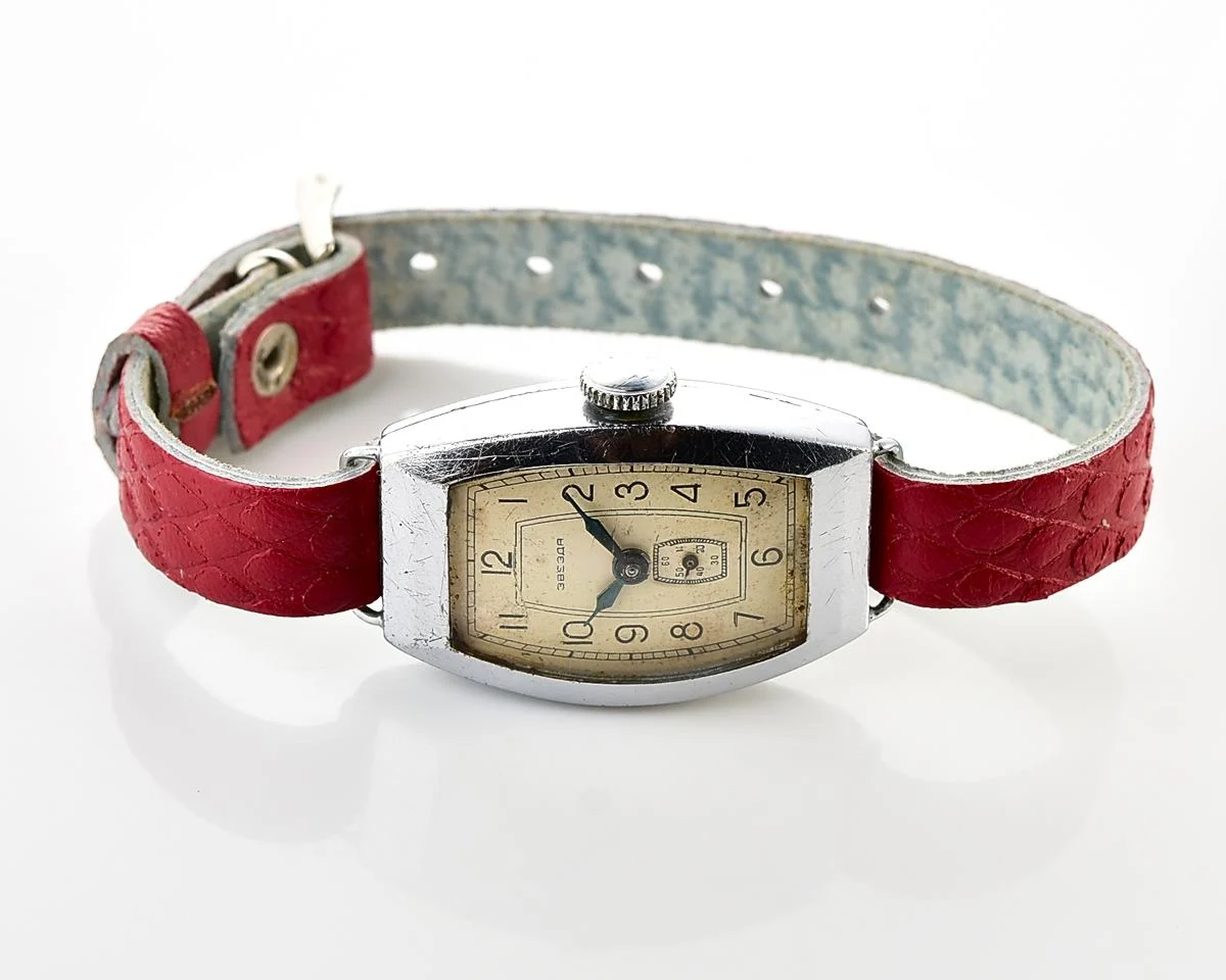 Vintage Soviet Zvezda wrist watch, from 2nd quarter of 1955