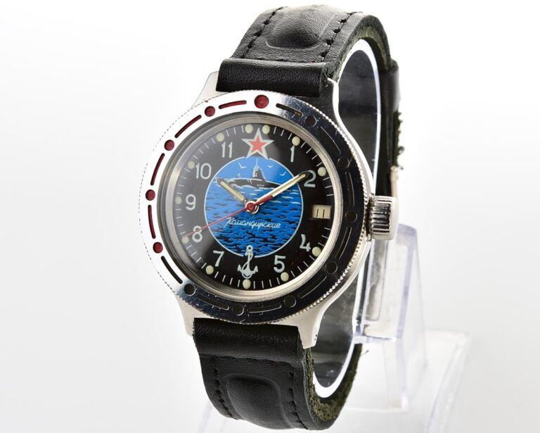Vostok Amphibia mechanical watch - blue Submarine