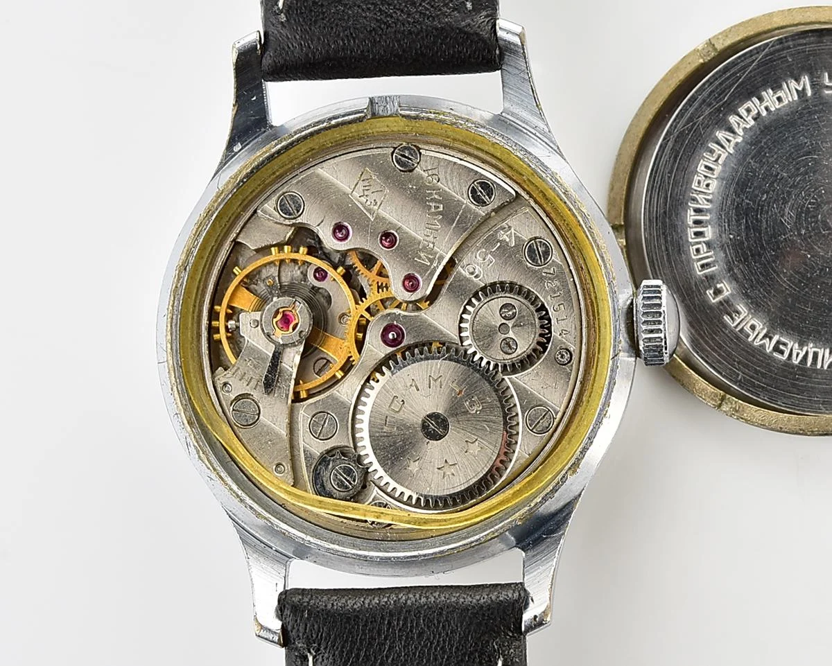 Vintage Soviet Mayak mechanical watch, 1MWF from the 4th quarter of 1956