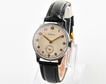 Excellent vintage Soviet mechanical 1MChZ Pobeda, TTK-1 on dial, from the 4th quarter of 1954