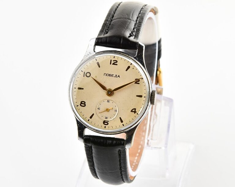 Vintage soviet mechanical POBEDA wristwatch, PChZ, the 1st quarter of 1957!