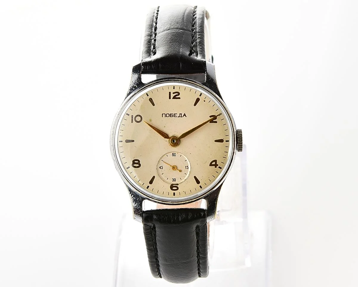 Vintage Soviet mechanical Pobeda wristwatch, PChZ, the 1st quarter of 1957!