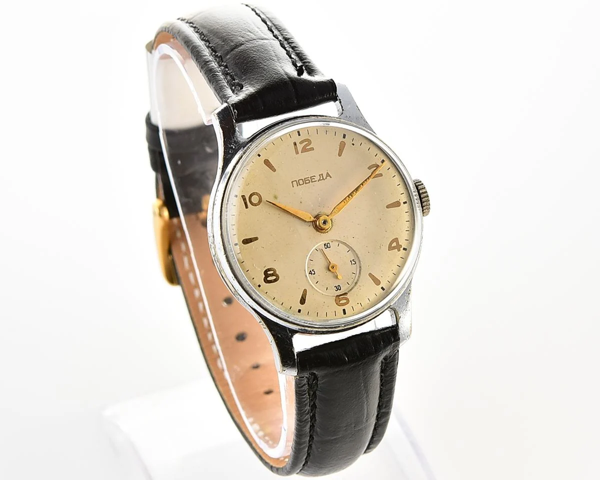 Vintage Soviet mechanical Pobeda wristwatch, PChZ, the 1st quarter of 1957!