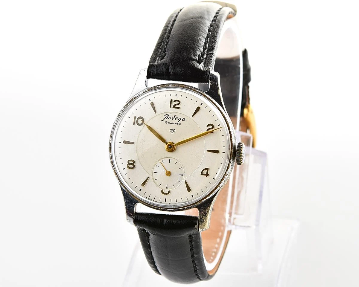 Vintage Soviet mechanical Pobeda watch, 2MChZ from 2nd quarter 1953!