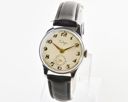 Vintage soviet mechanical POBEDA wristwatch, PChZ, 4th quarter of 1957