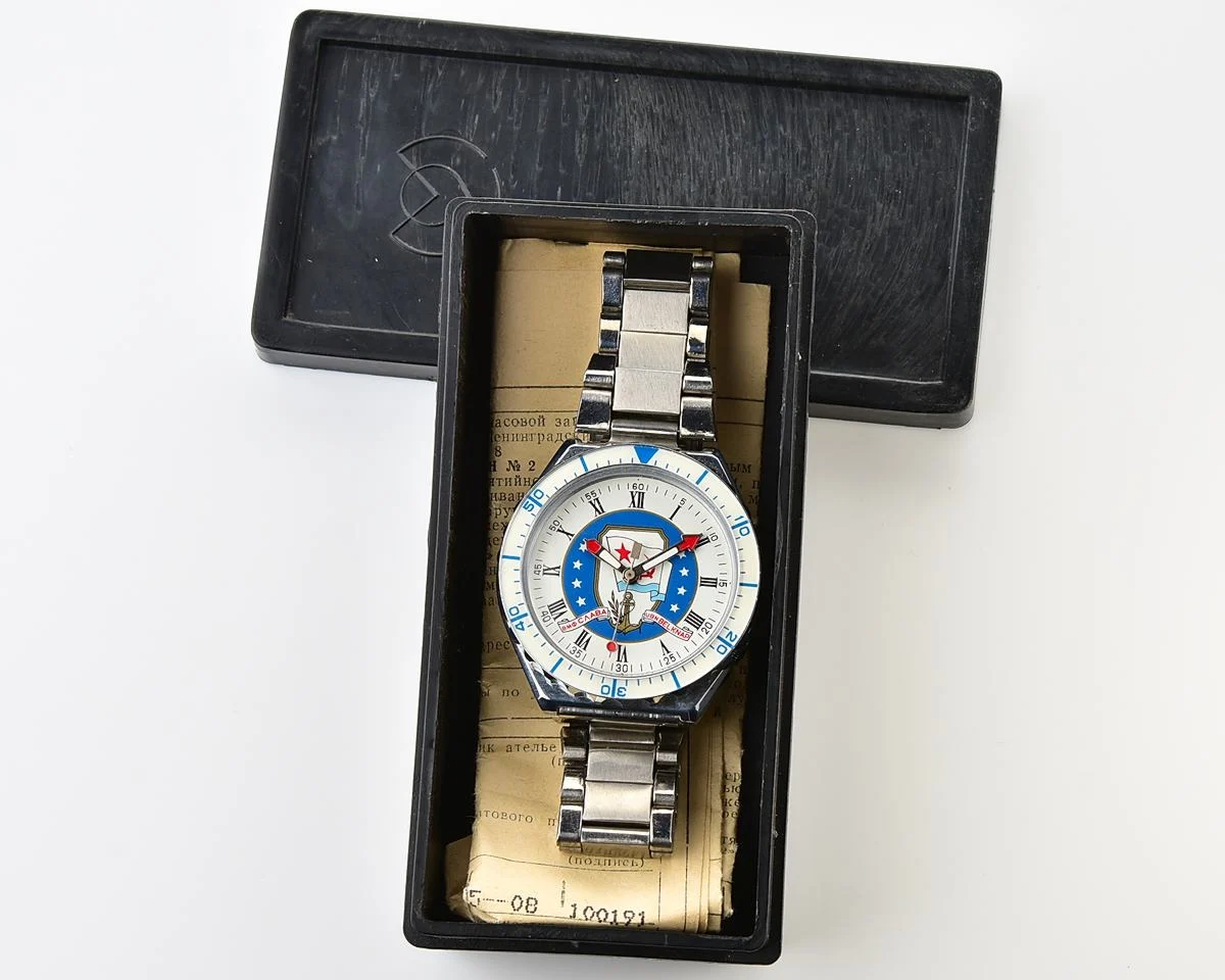 TIME CAPSULE: Soviet Slava quartz wristwatch, Malta summit edition: New Old Stock!