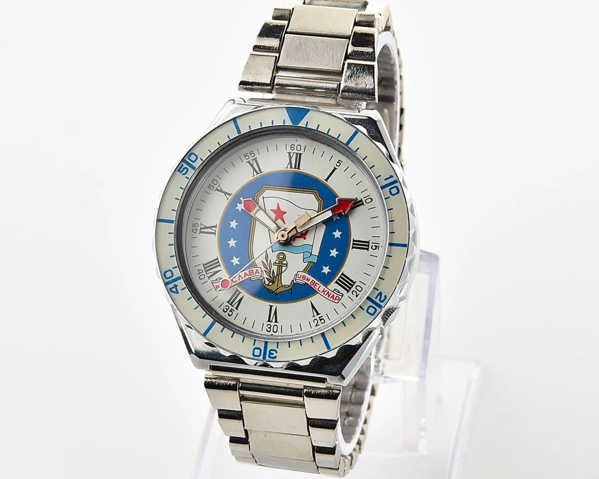 TIME CAPSULE: Soviet Slava quartz wristwatch, Malta summit edition: New Old Stock!