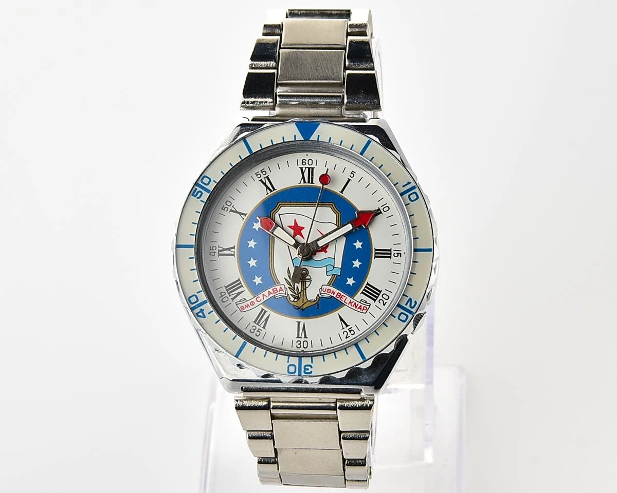 TIME CAPSULE: Soviet Slava quartz wristwatch, Malta summit edition: New Old Stock!
