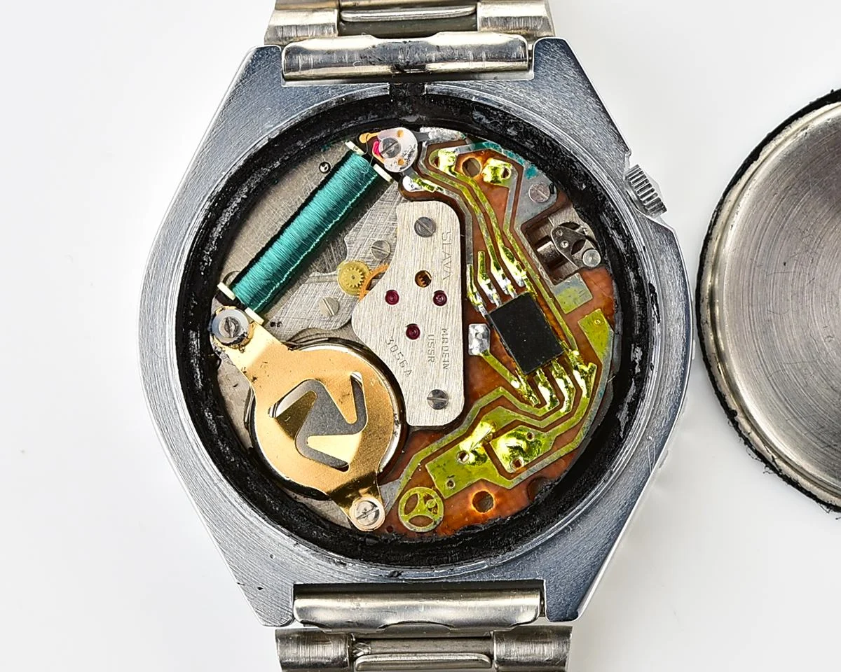 TIME CAPSULE: Soviet Slava quartz wristwatch, Malta summit edition: New Old Stock!