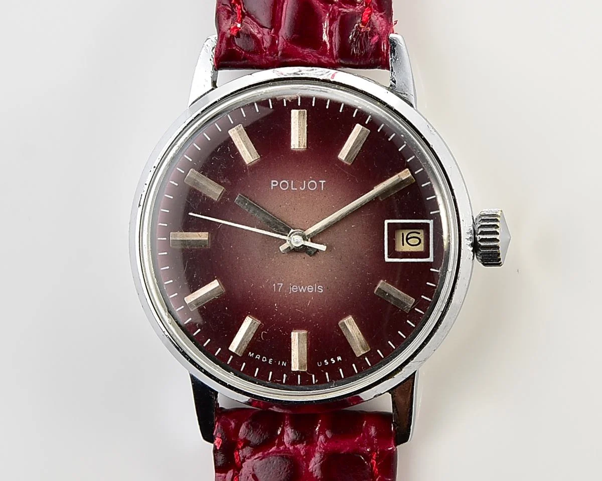 Soviet vintage Poljot mechanical wristwatch