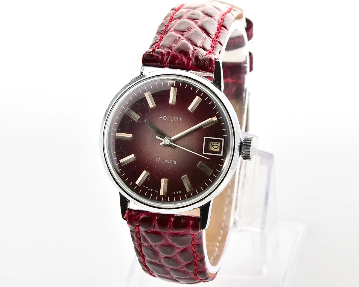 Soviet vintage Poljot mechanical wristwatch