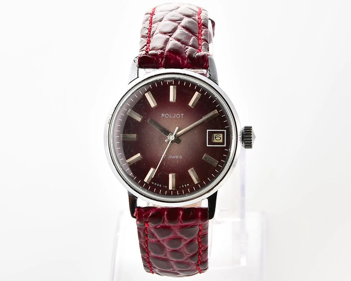 Soviet vintage Poljot mechanical wristwatch