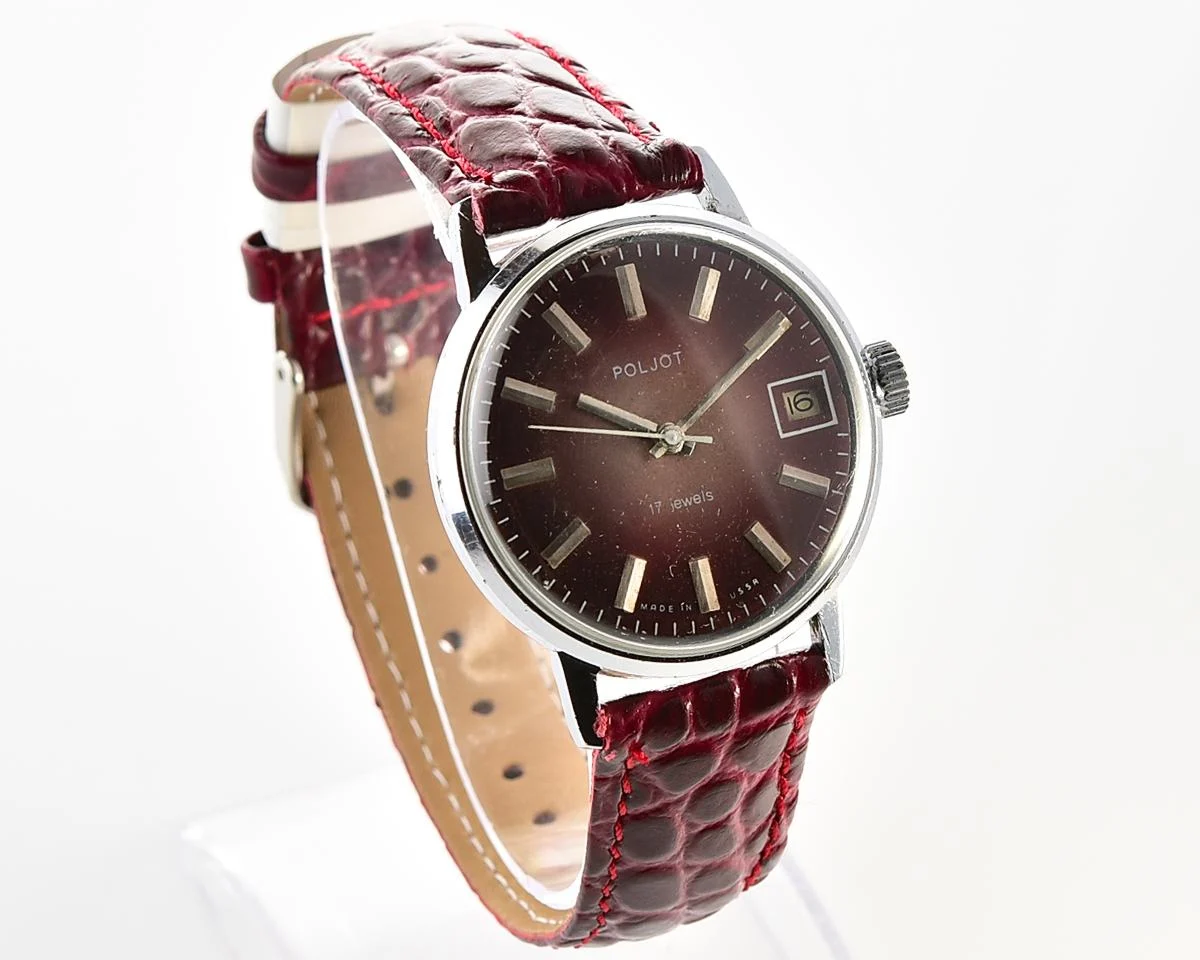 Soviet vintage Poljot mechanical wristwatch