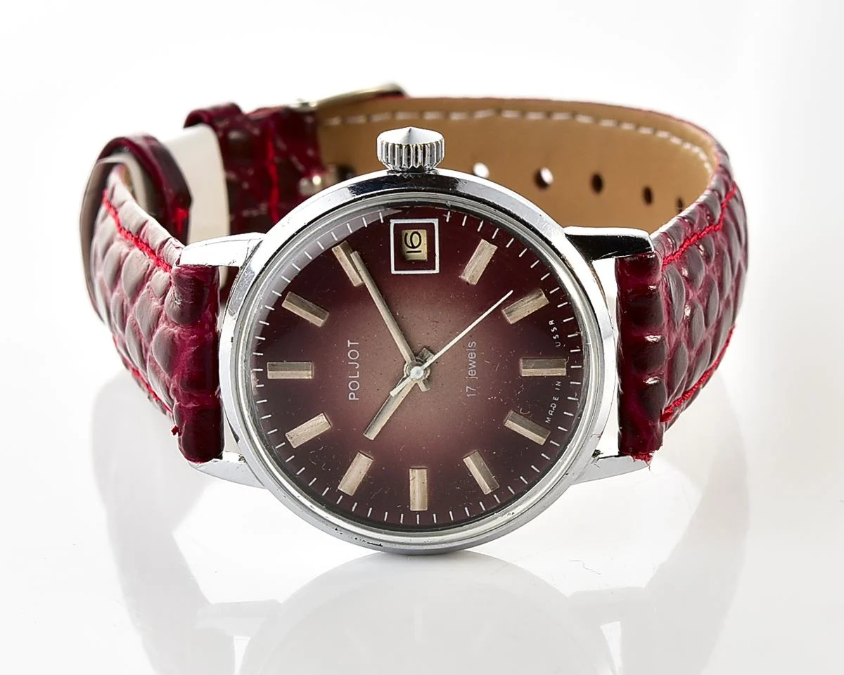 Soviet vintage Poljot mechanical wristwatch
