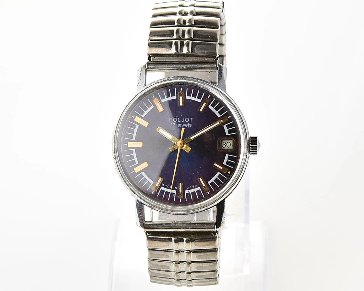 Soviet vintage Poljot mechanical wristwatch