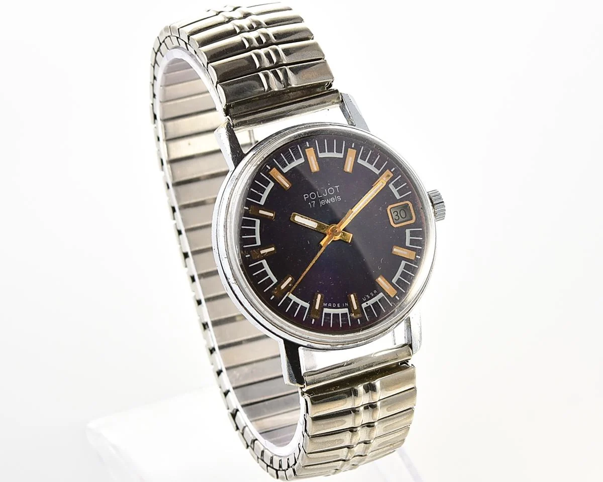 Soviet vintage Poljot mechanical wristwatch