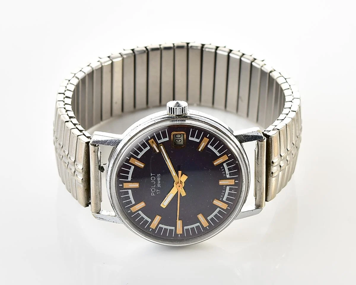 Soviet vintage Poljot mechanical wristwatch