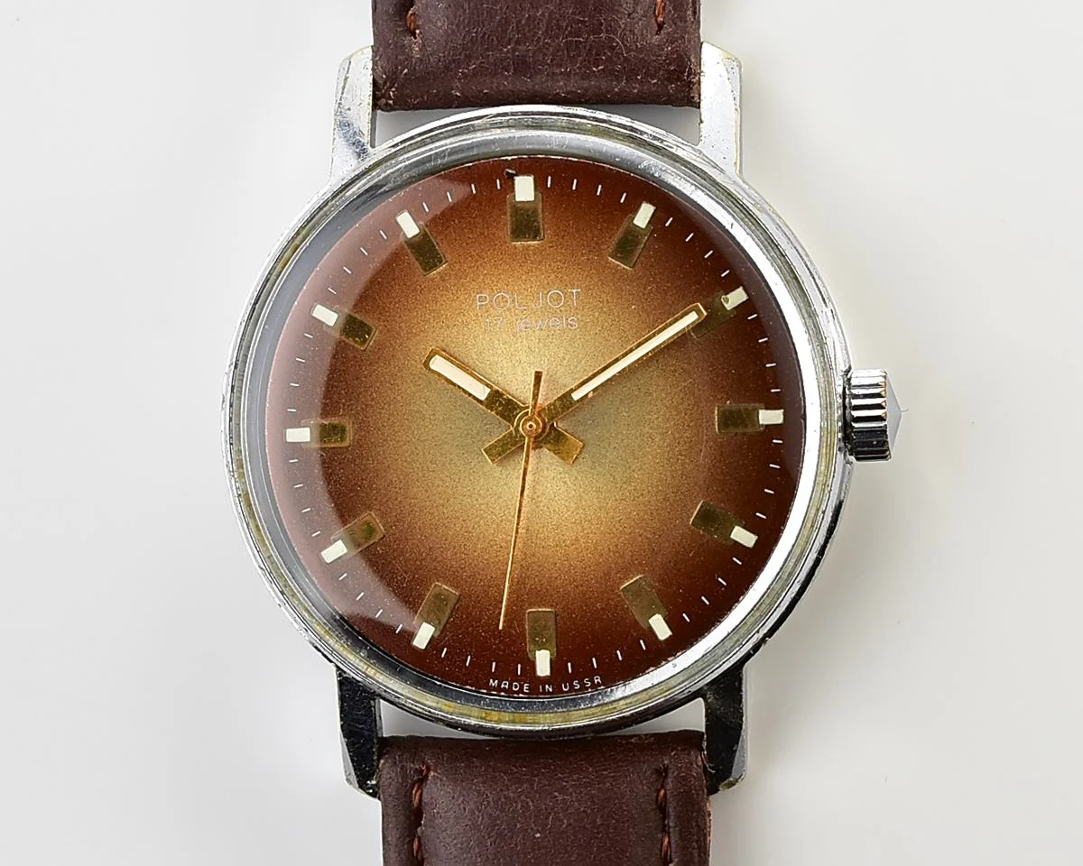 Vintage Soviet Poljot mechanical wristwatch